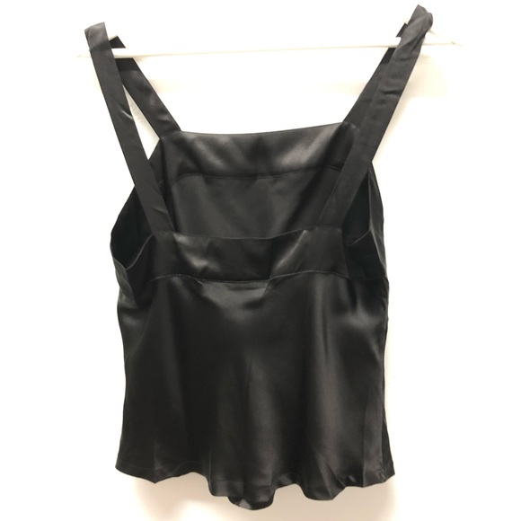 Vintage Victoria's Secret Black Silk Tank Top Gold Label Size S - Picture 6 of 7